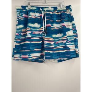 NWT CSG Swimming trunks elastic waistband & drawstring blue size 2XL